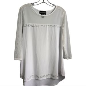 Women's Frank Lyman White Blouse Size 10